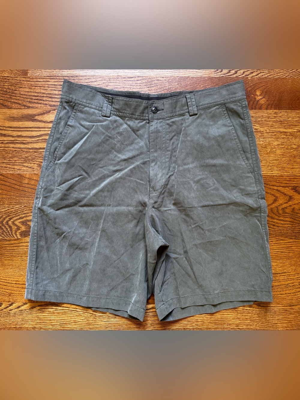 Bahama Men’s Olive Green Chino Shorts Size 36 Tencel